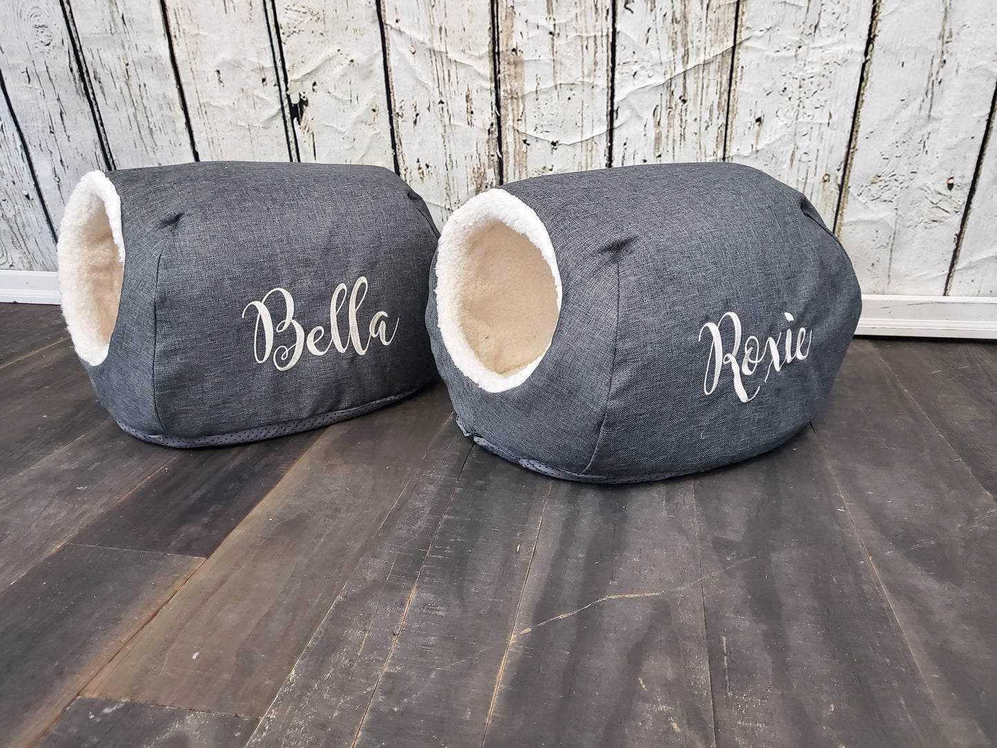 Embroidered Deluxe Pet Bed for Cat or Small Dogs