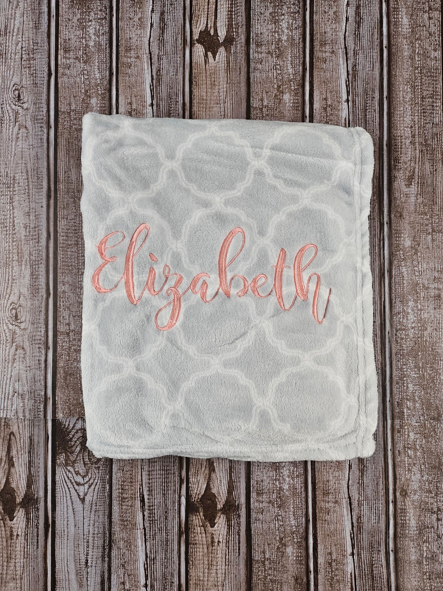 Soft Fleece Embroidered Baby Blankets