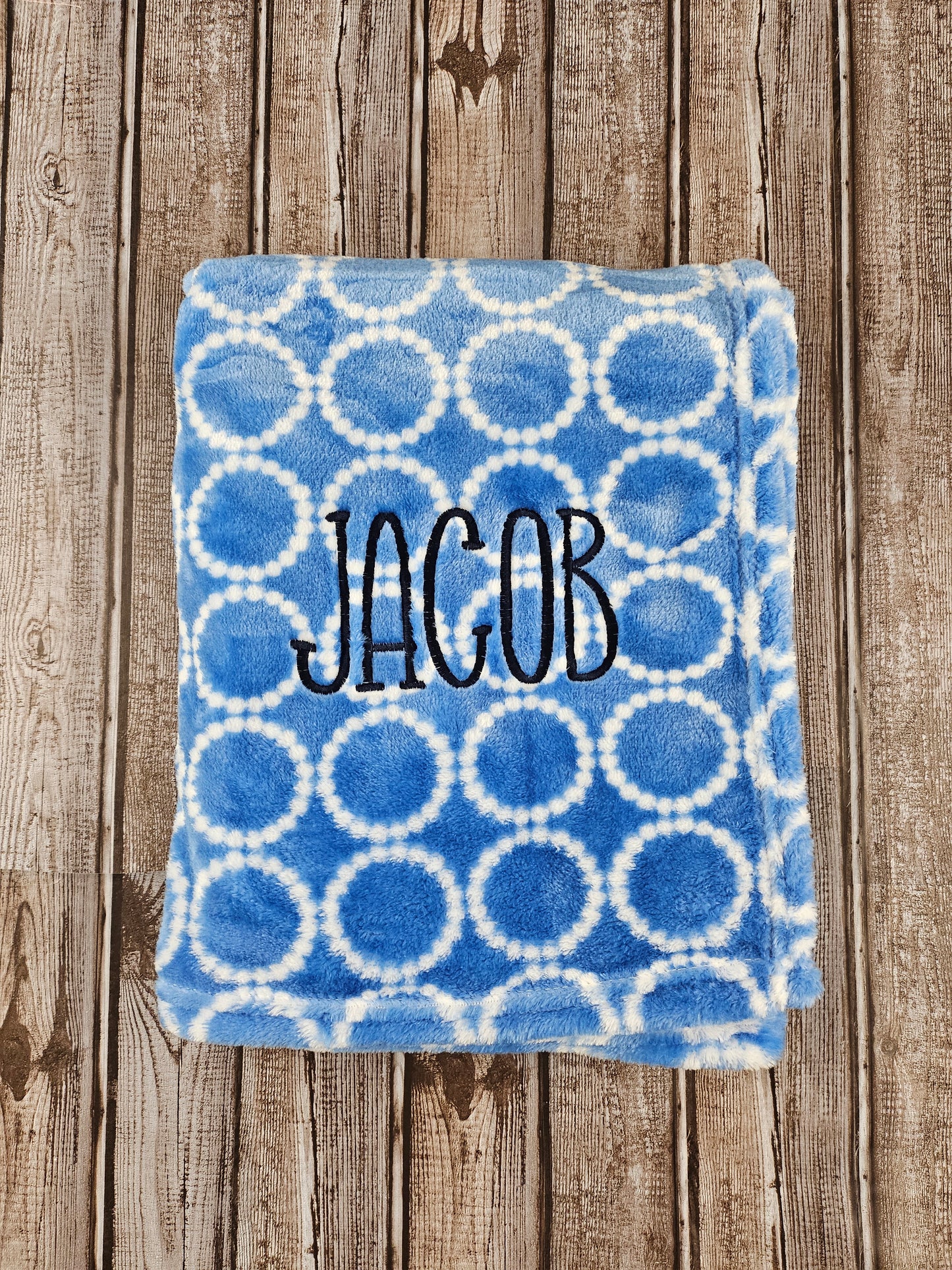 Soft Fleece Embroidered Baby Blankets