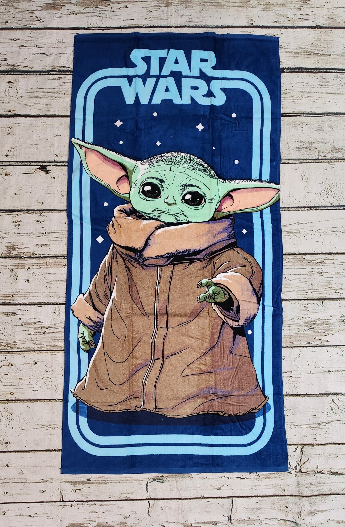 Licensed Star Wars, Mandalorian & Grogu Beach Towels with Personalized Name