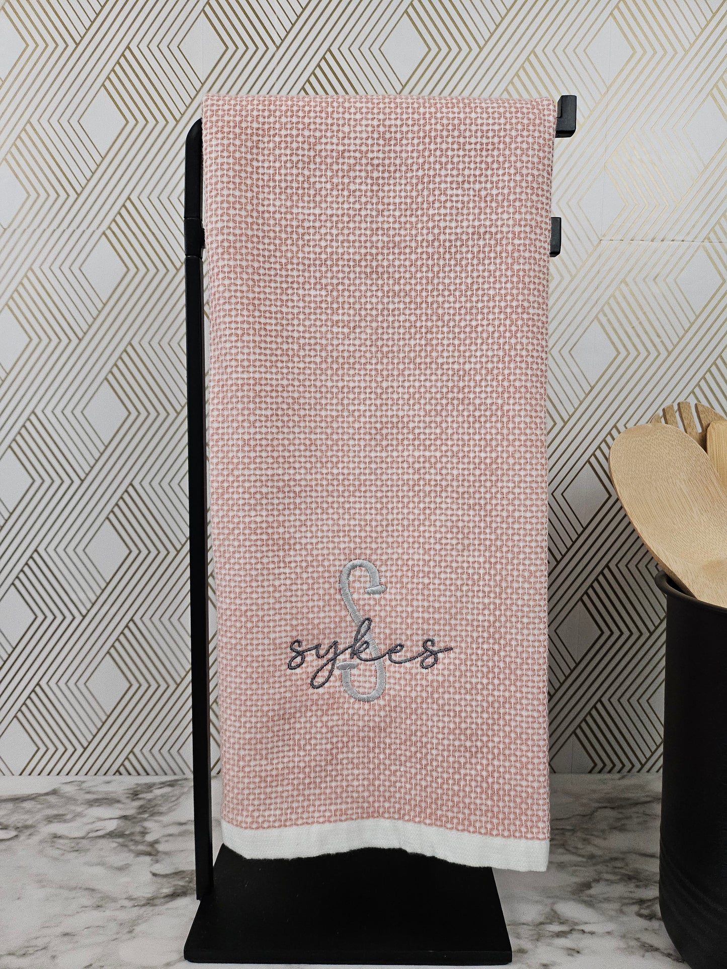 Farmhouse Monogram Personalized Kitchen and Hand Towel