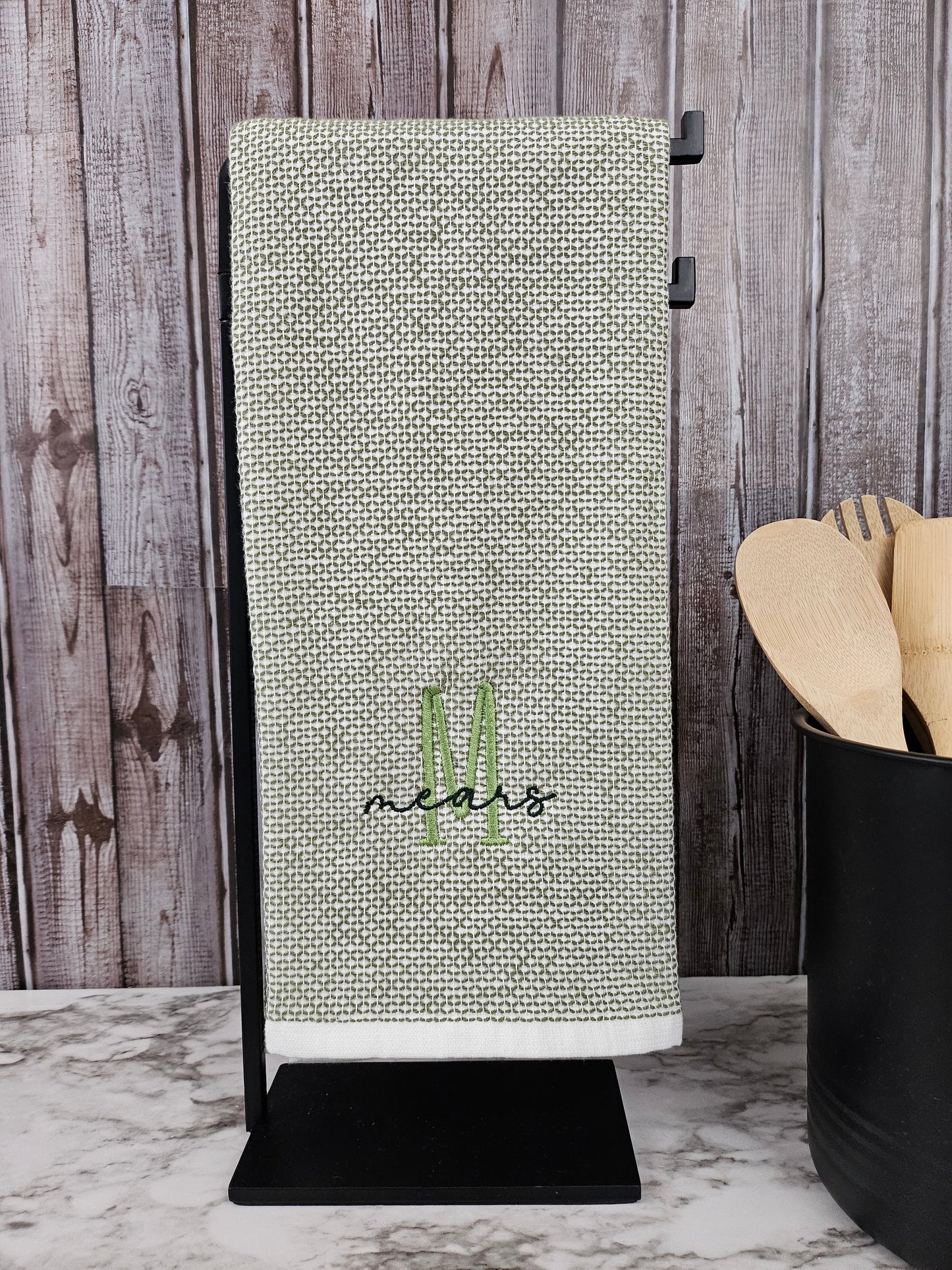 Farmhouse Monogram Personalized Kitchen and Hand Towel