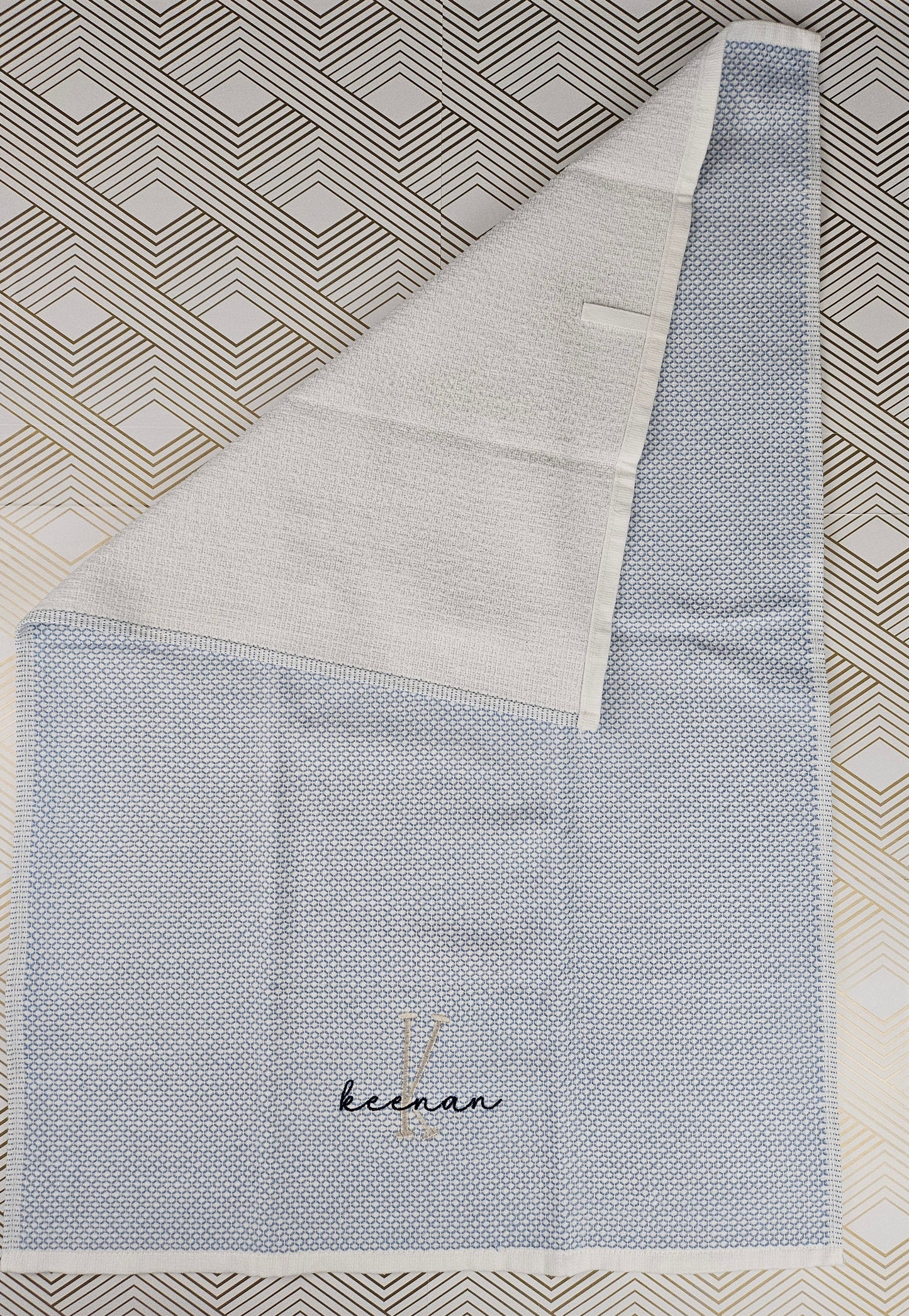 Farmhouse Monogram Personalized Kitchen and Hand Towel