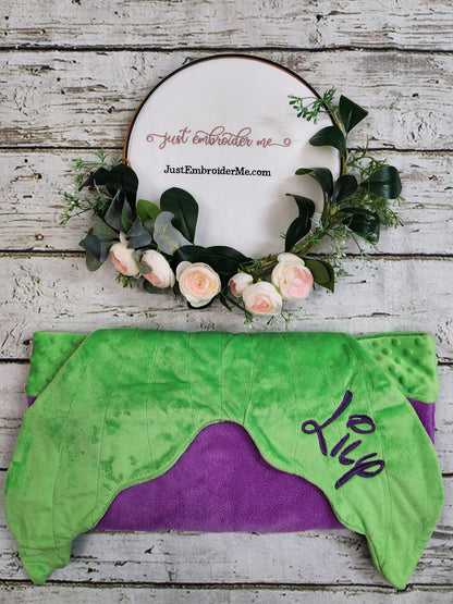 Personalized Blankie Tails (TM) Fleece Mermaid tail Blanket (Medium Size for ages 5-12)