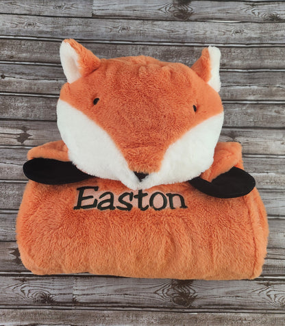 Personalized Plush Hooded Blankets