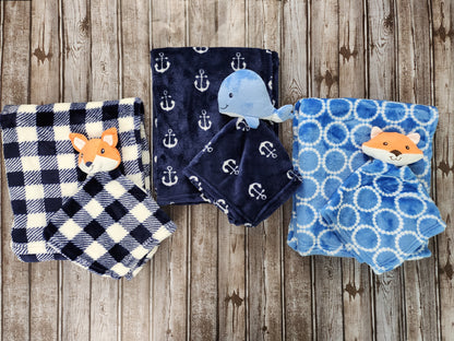 Embroidered Baby Blanket & Lovie set