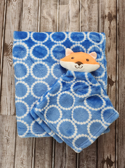 Embroidered Plush Fleece Baby Security Blankets