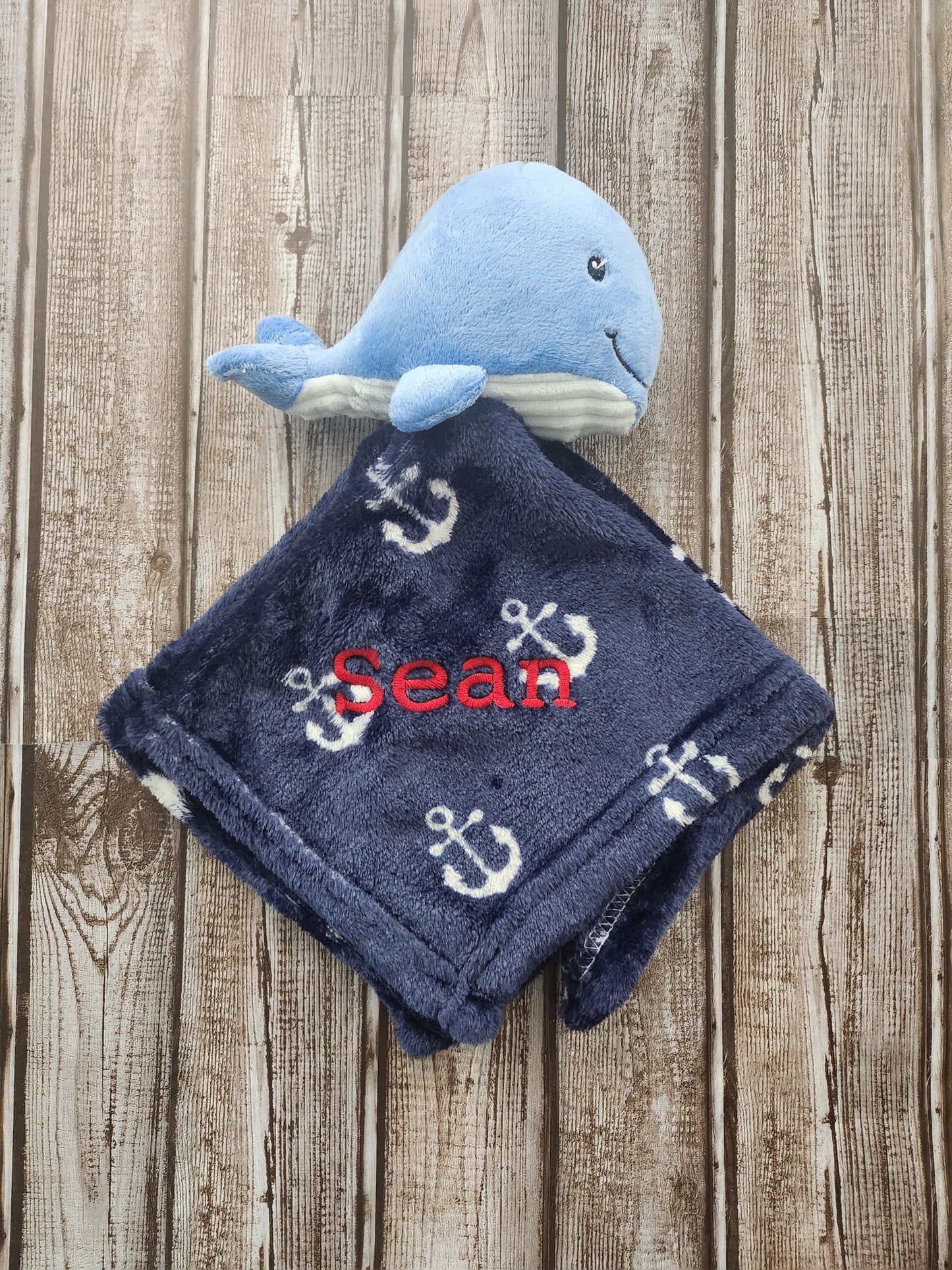 Embroidered Plush Fleece Baby Security Blankets
