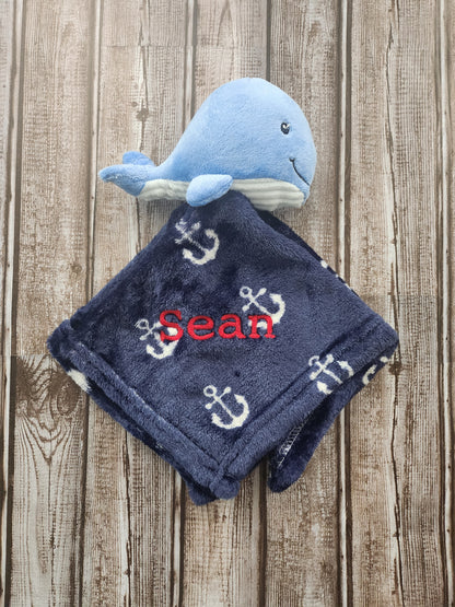 Embroidered Plush Fleece Baby Security Blankets