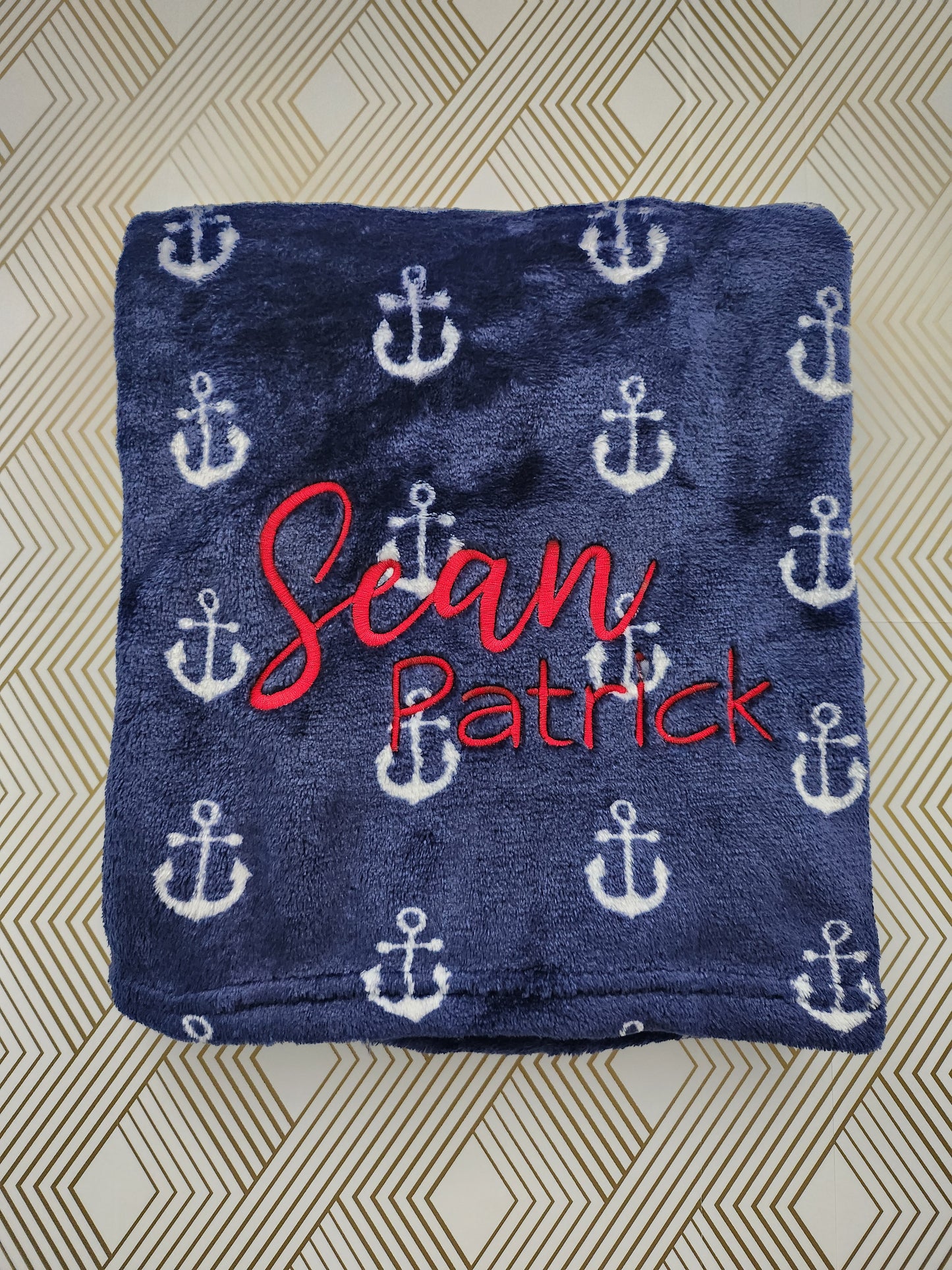 Soft Fleece Embroidered Baby Blankets
