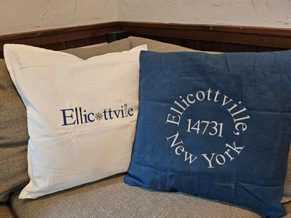 Ellicottville  Personalized Zip Code Pillow Cover