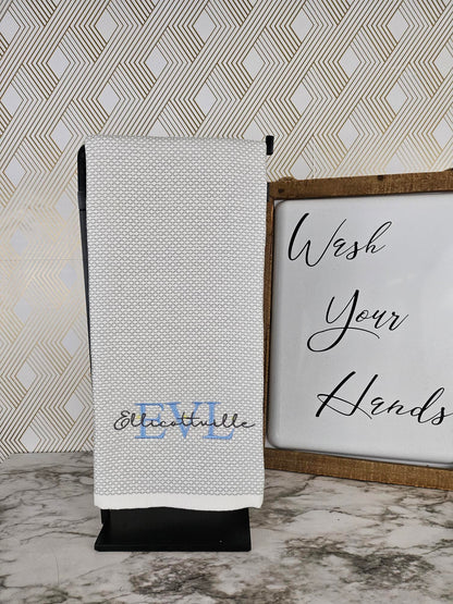 Ellicottville EVL Embroidered Kitchen Towel