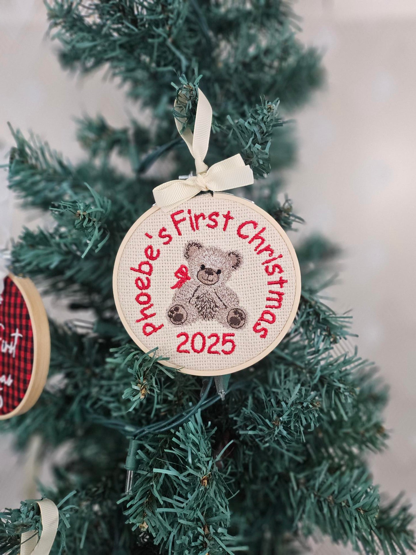 Personalized Embroidered Christmas Ornaments 2025