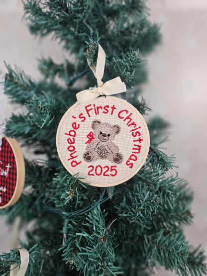 Personalized Embroidered Christmas Ornaments 2025