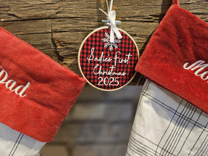 Personalized Embroidered Christmas Ornaments 2025