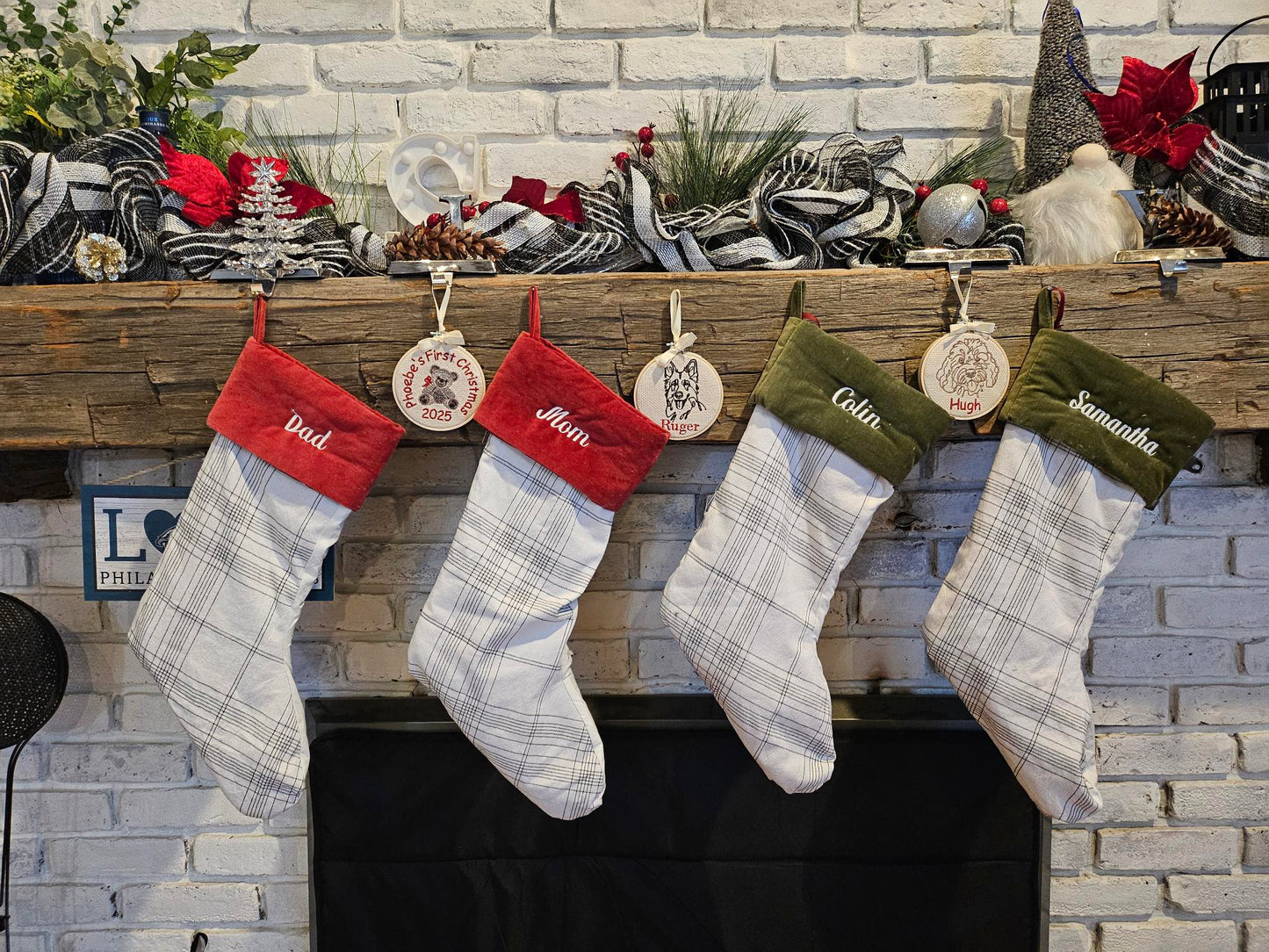 Personalized Embroidered Christmas Ornaments 2025