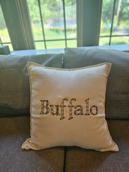 Buffalo NY Gift Basket with Buffalo Check Pillow & Towels | Buffalo Signature Collection