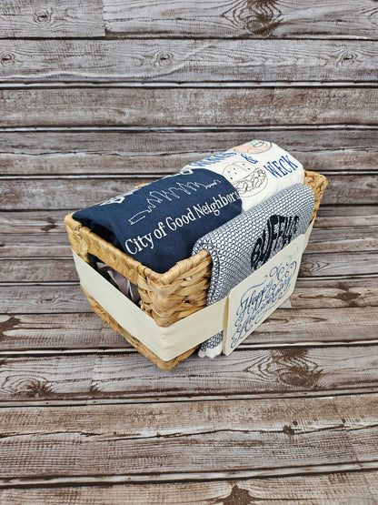 Buffalo NY Gift Basket with Embroidered Towels | Buffalo Blue Classic Collection
