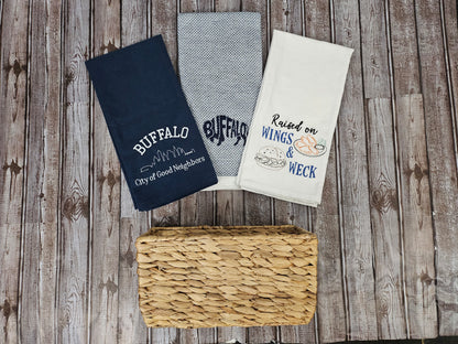 Buffalo NY Gift Basket with Embroidered Towels | Buffalo Blue Classic Collection