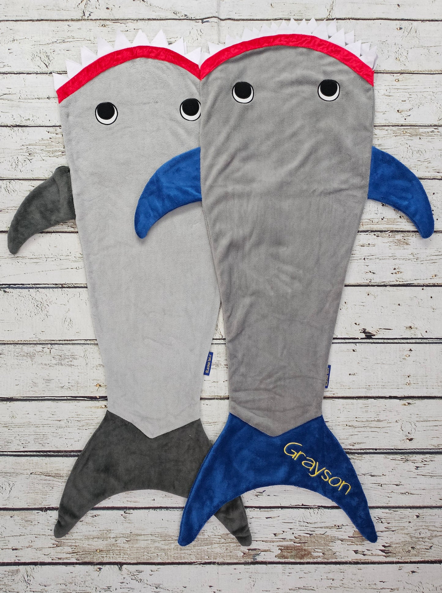 Personalized Shark Blanket by Blankie Tails (TM)