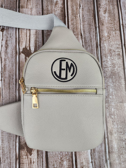 Sling Back Pack with personalization.