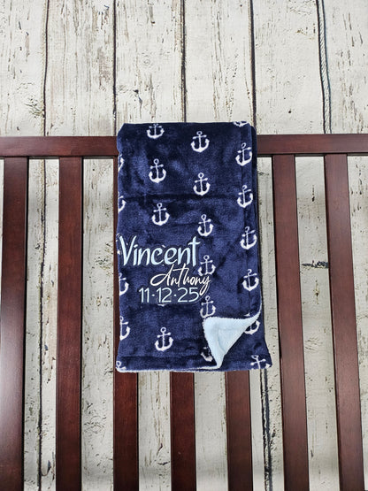 Embroidered Baby Blanket & Lovie set