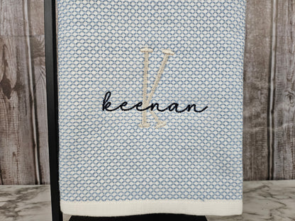 Farmhouse Monogram Personalized Kitchen and Hand Towel
