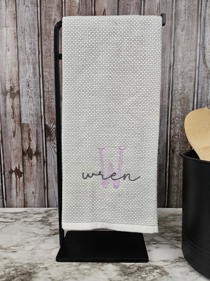 Farmhouse Monogram Personalized Kitchen and Hand Towel