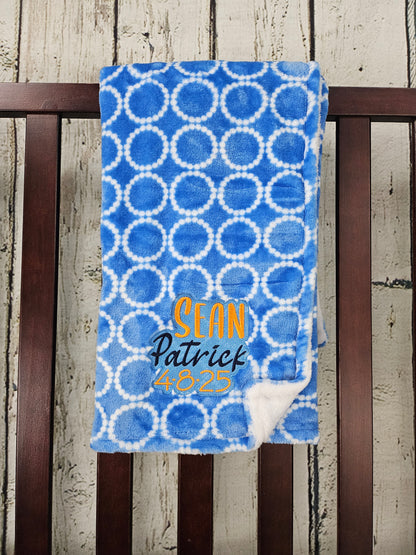 Embroidered Baby Blanket & Lovie set