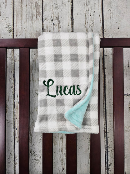 Embroidered Baby Blanket & Lovie set